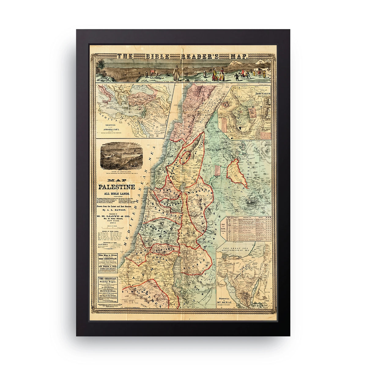 Bible Reader's Map Frame