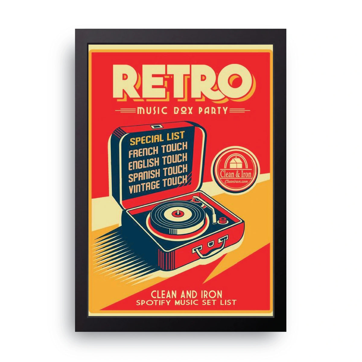 Retro Music Box Party Frame