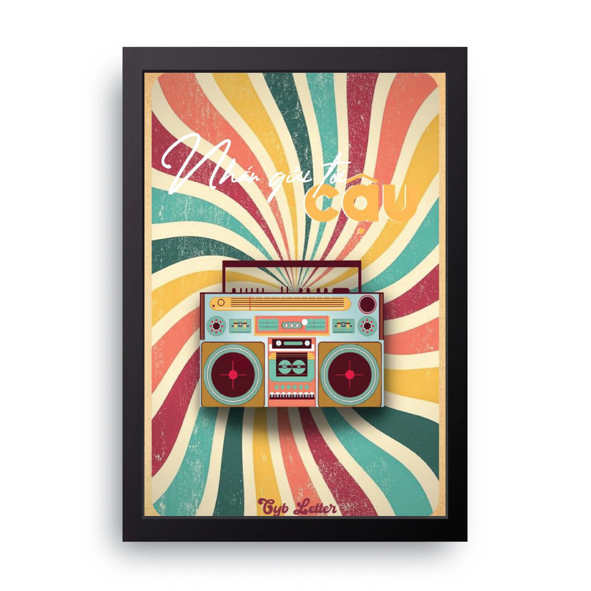 Boombox Swirl Frame