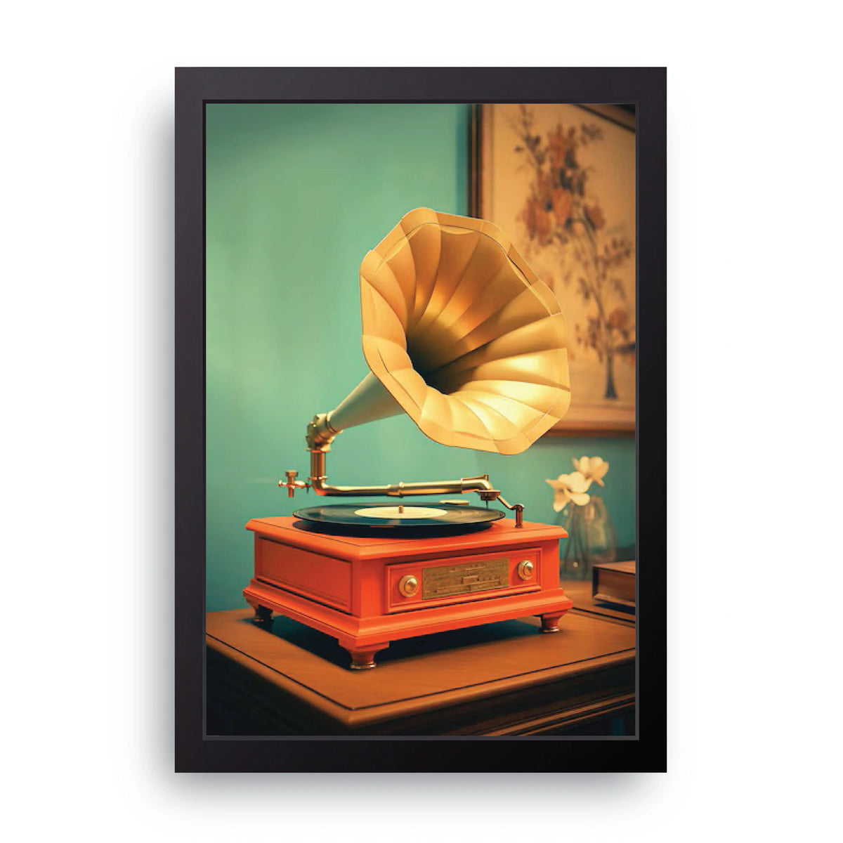 Vintage Gramophone Frame