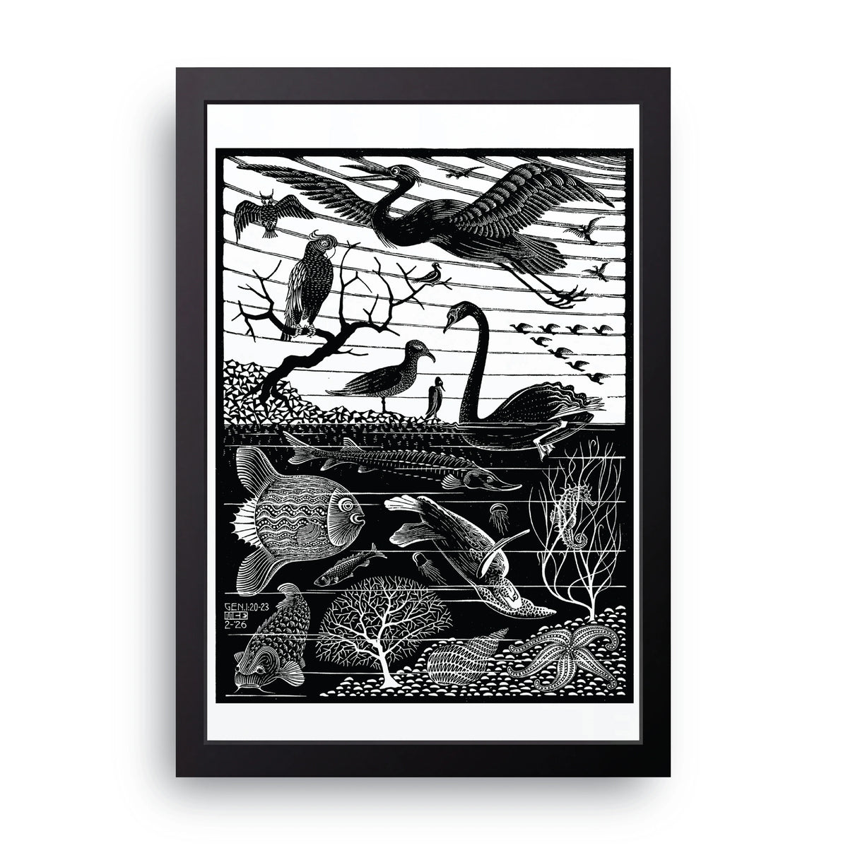 Nature Engraving Frame