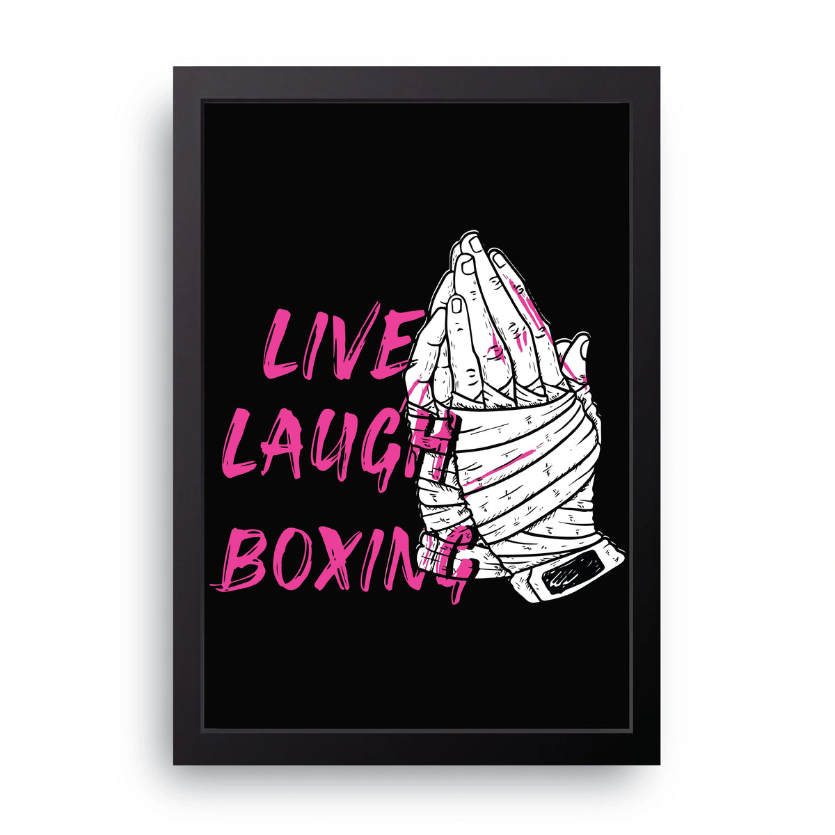 Live Laugh Boxing Frame