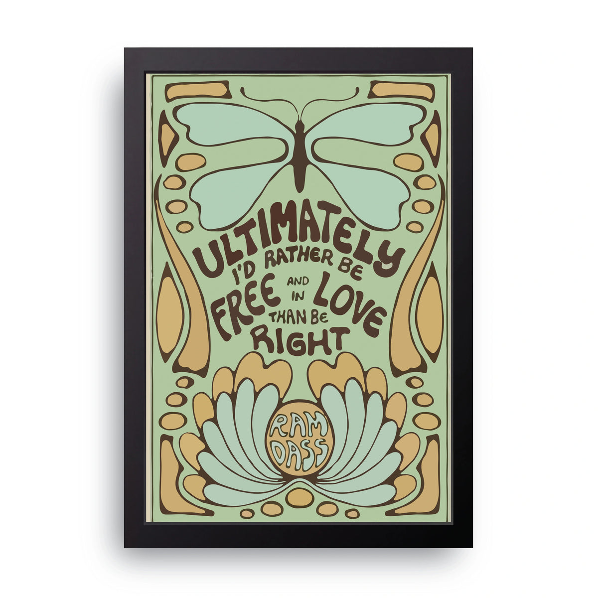 Ram Dass Quote Frame