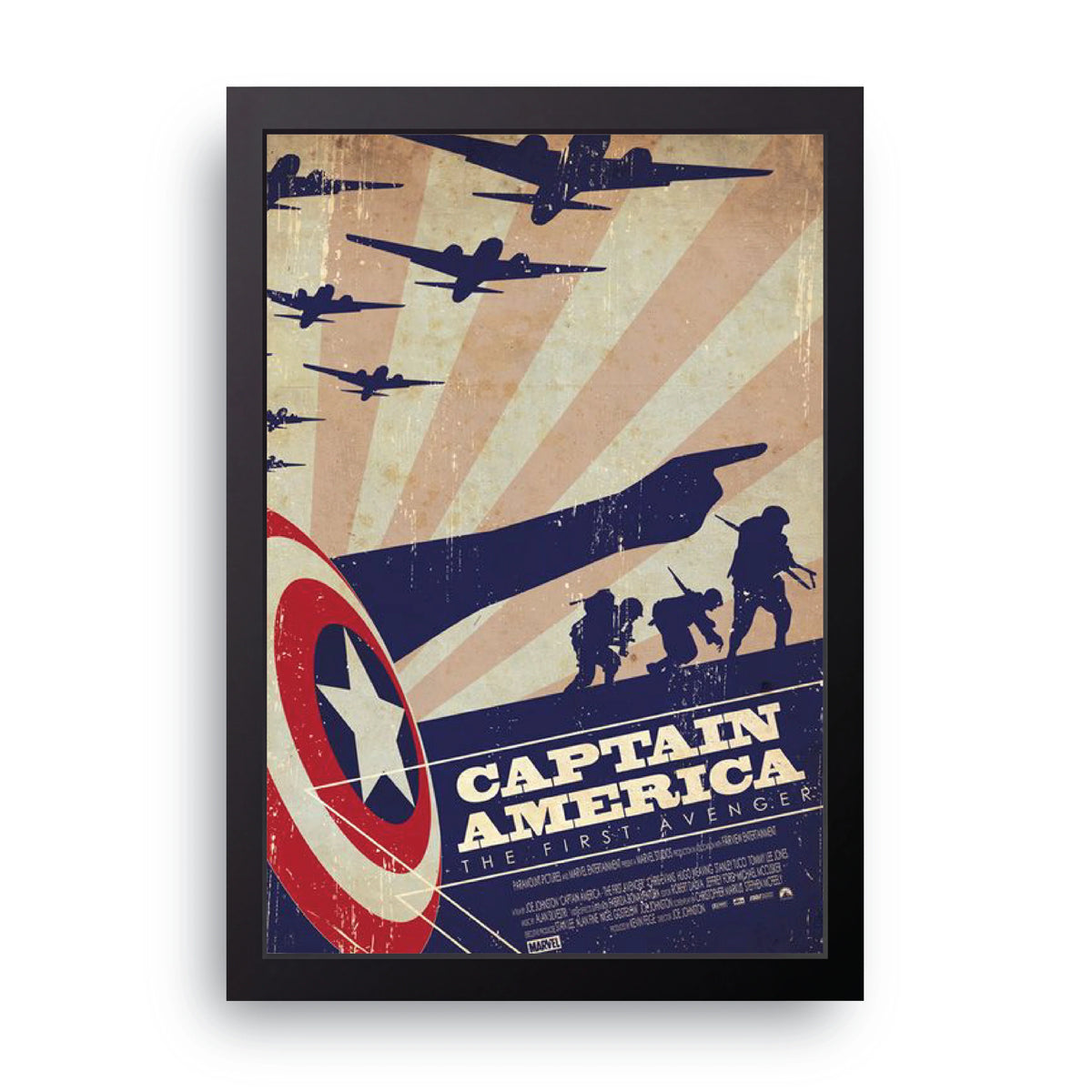 Captain America Propaganda Frame