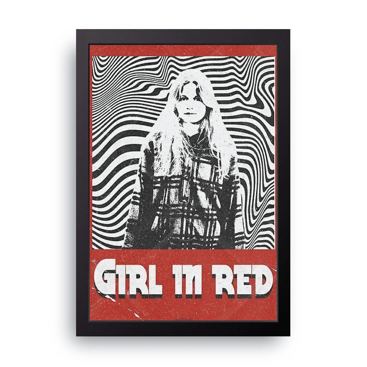 Girl In Red Frame