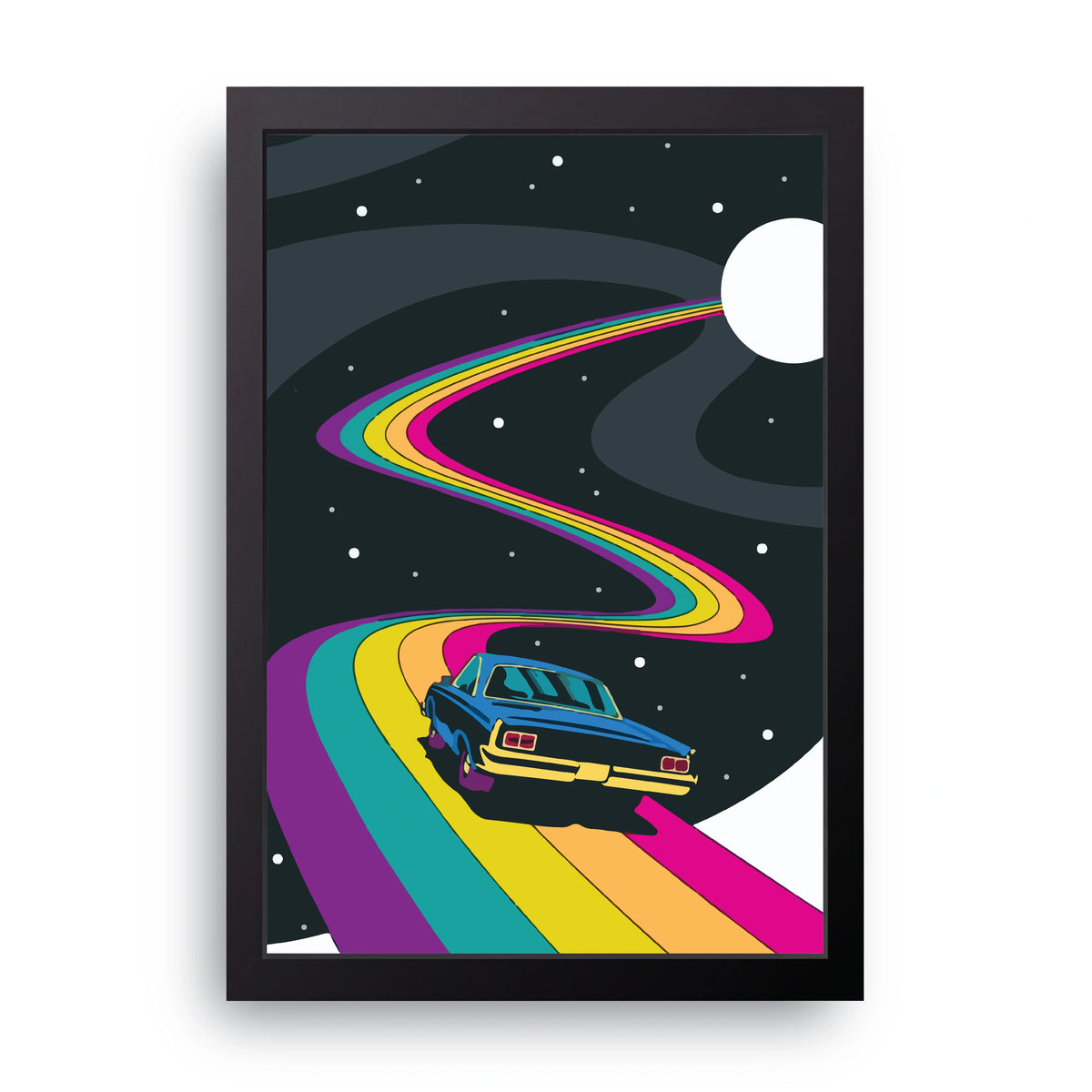 Rainbow Road Car Frame