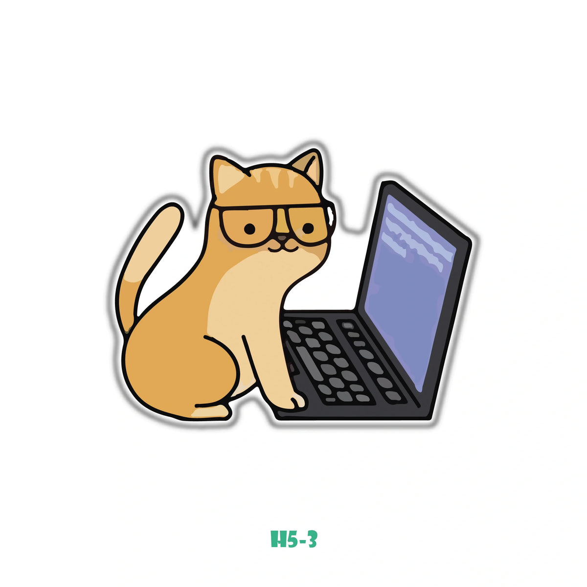 CAT STUDYING