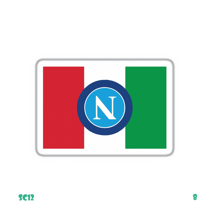 NAPOLI CLUB EMBLEM X ITALY'S FLAG