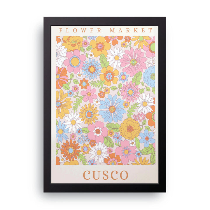 Flower Market Cusco Frame