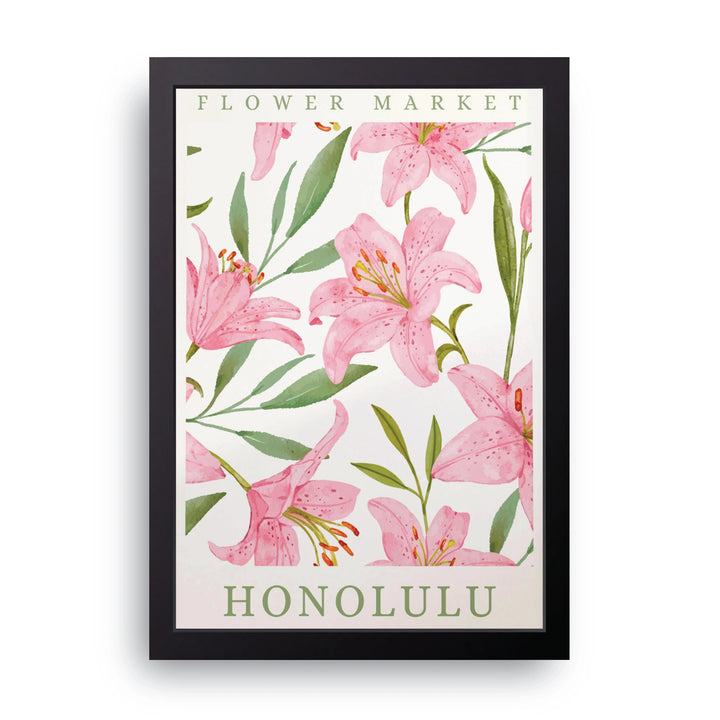 Flower Market Honolulu Frame