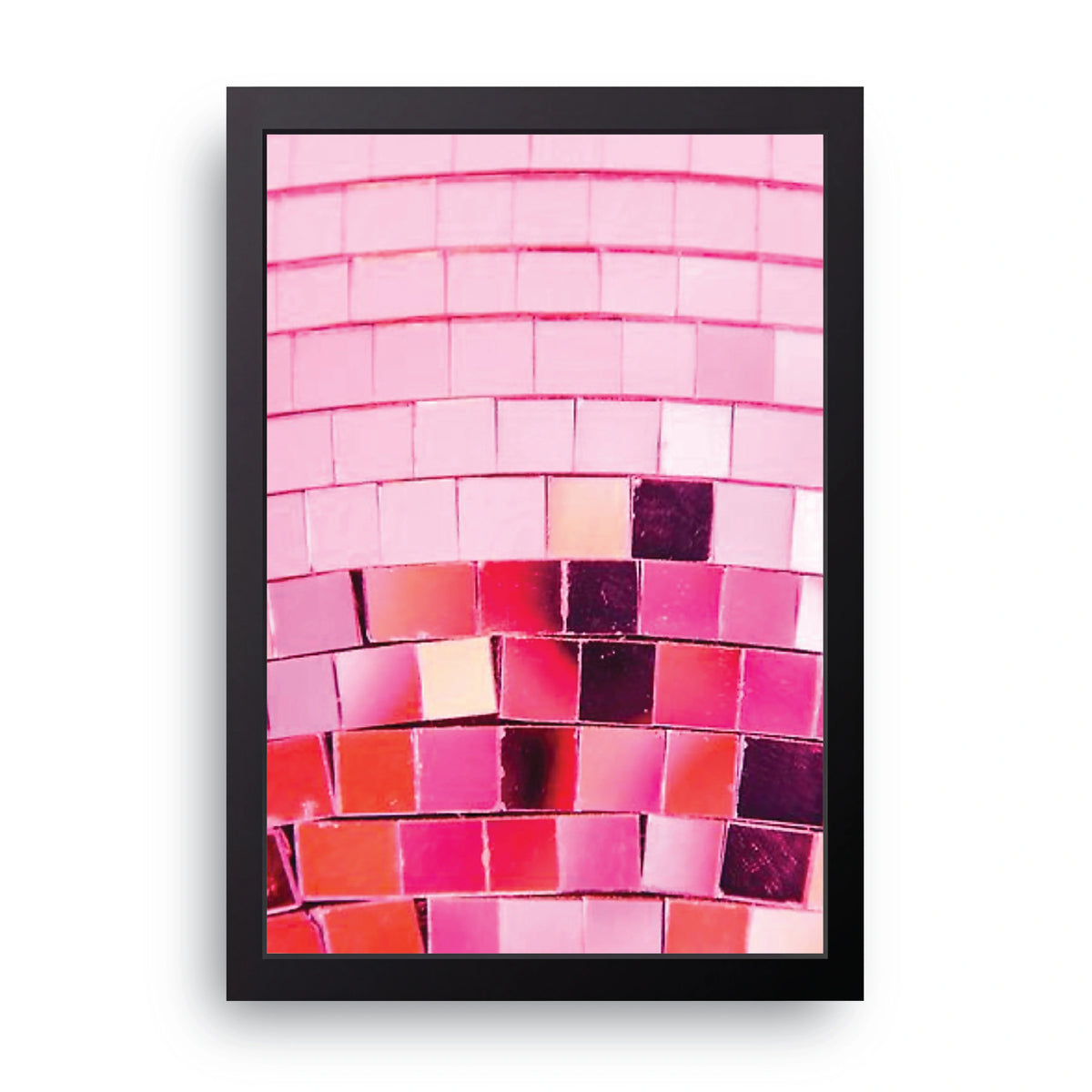 Pink Disco Ball Frame