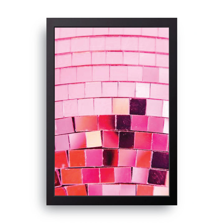 Pink Disco Ball Frame