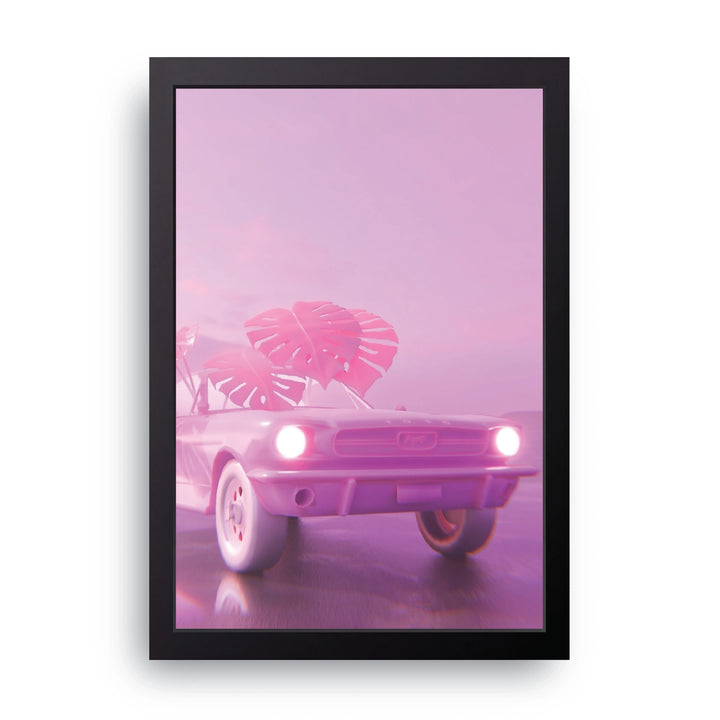 Pink Cadillac Sunset Frame