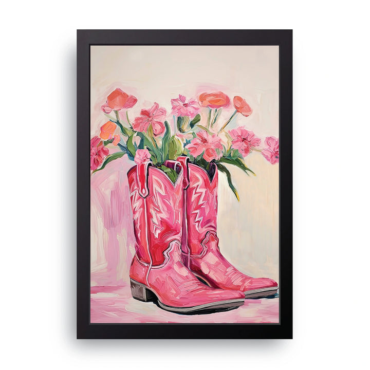 Cowboy Boots Bouquet Frame