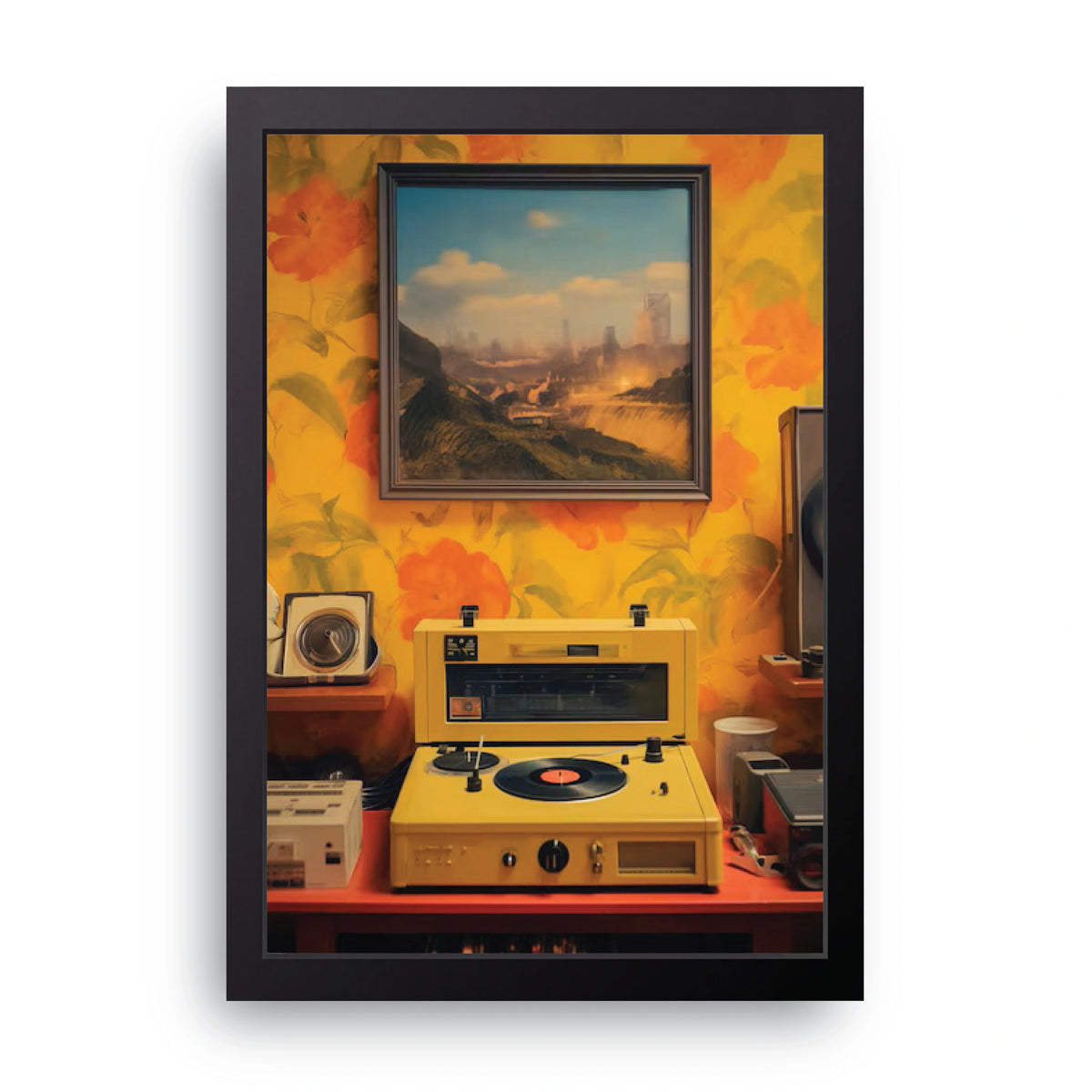 Retro Record Player Frame