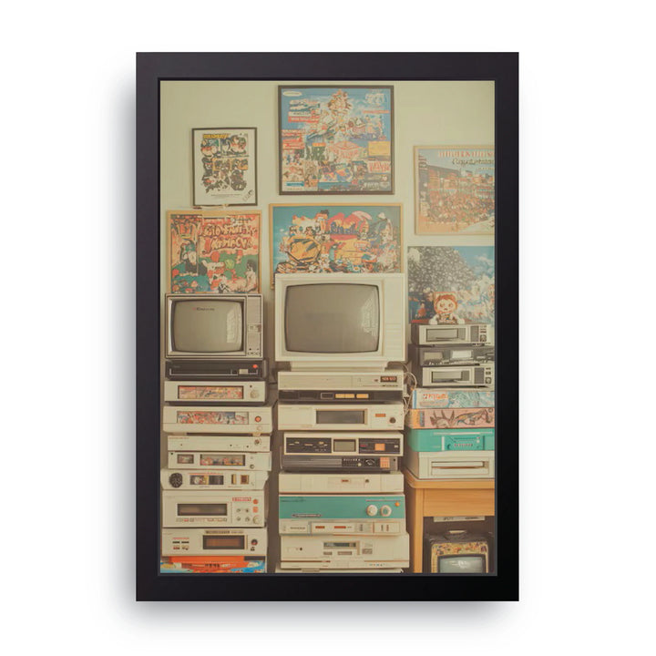 Retro TV Stack Frame