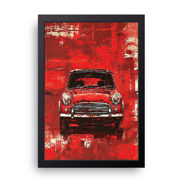 Red Mini Cooper Frame
