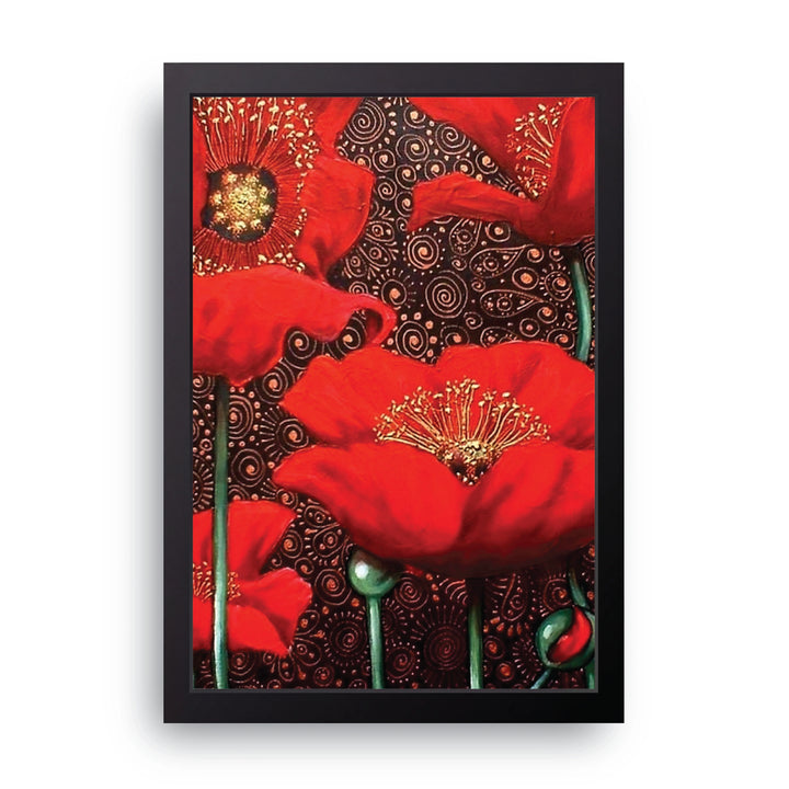 Red Poppies Frame