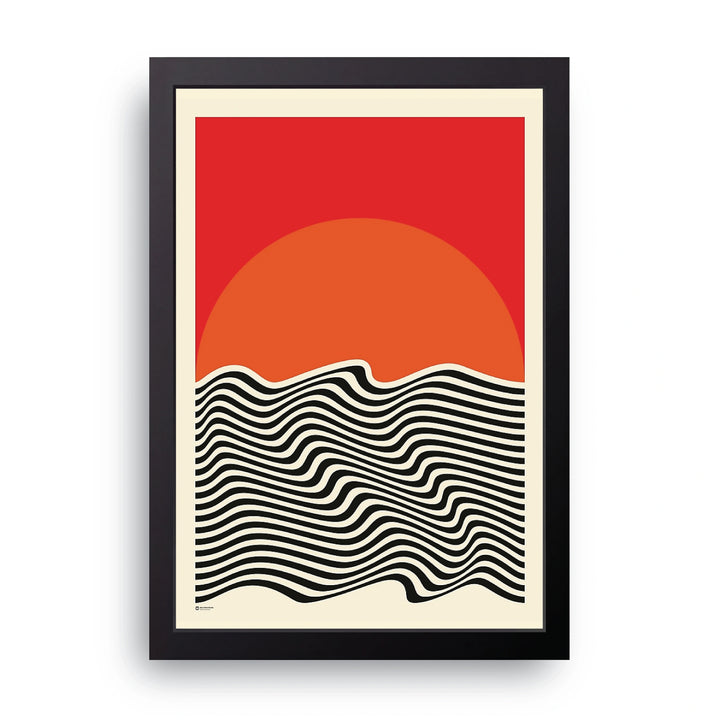 Sunset Waves Frame