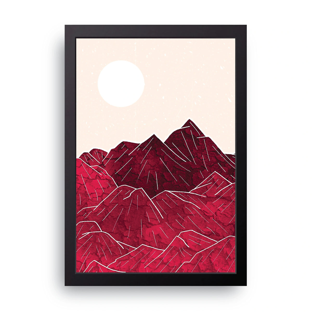 Crimson Mountains Frame