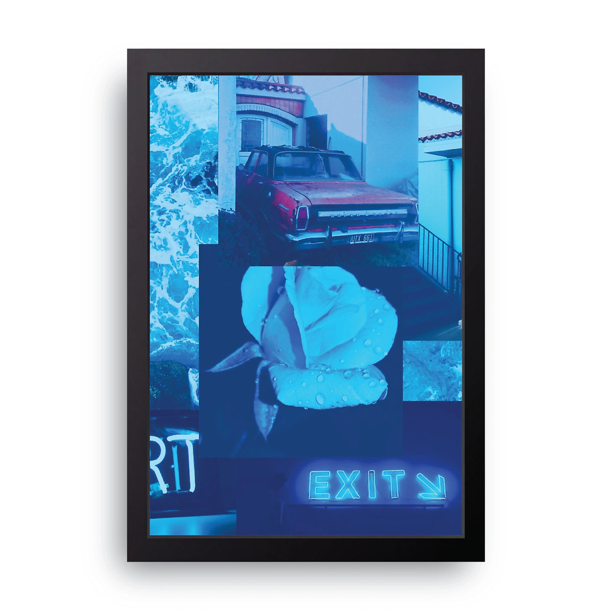 Blue Collage Frame