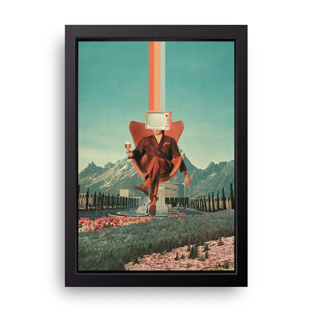 TV Head Woman Frame