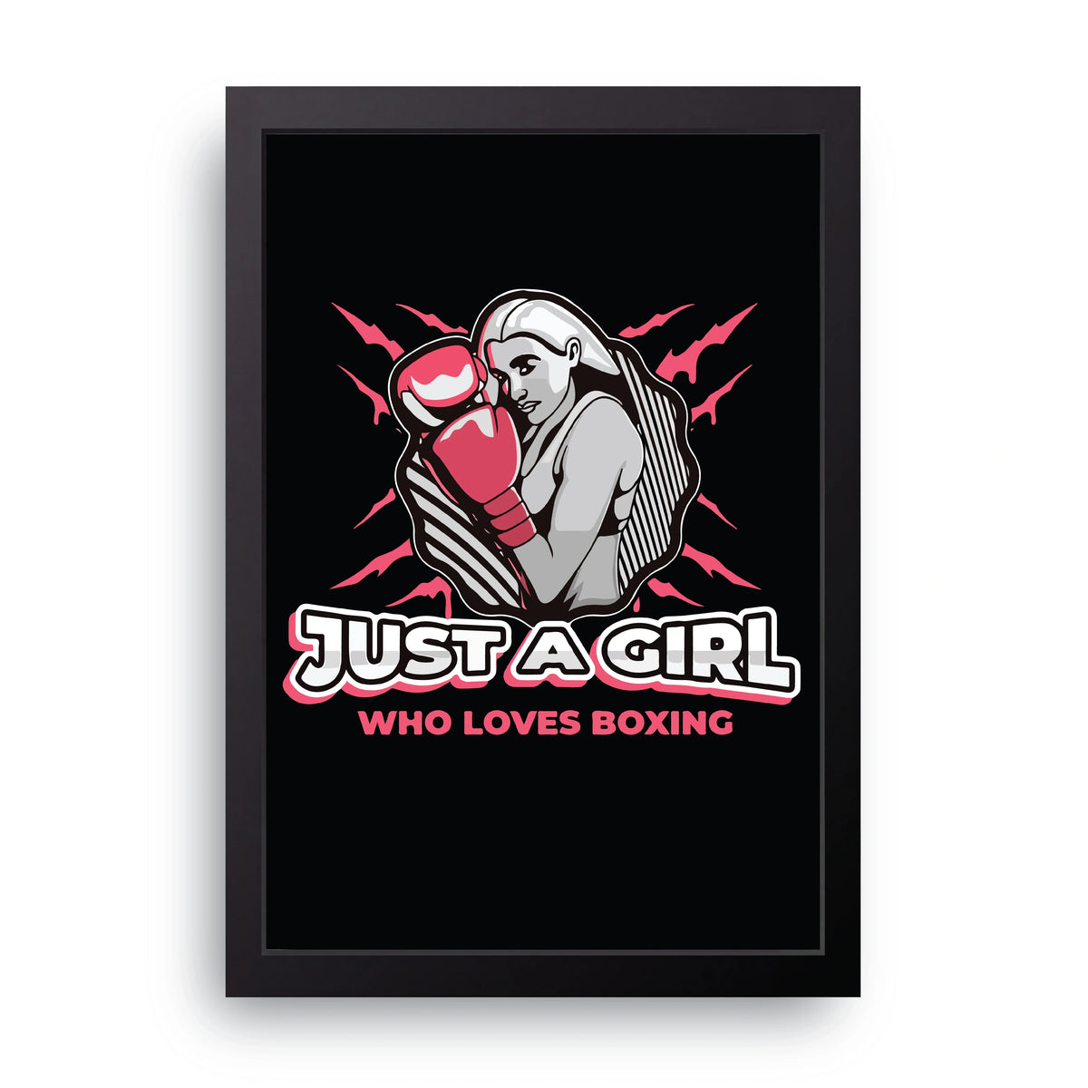 Girl Loves Boxing Frame