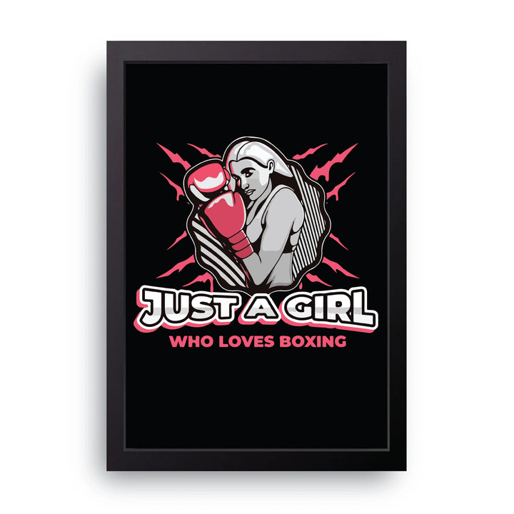 Girl Loves Boxing Frame