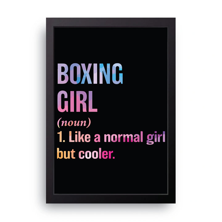 Boxing Girl Frame
