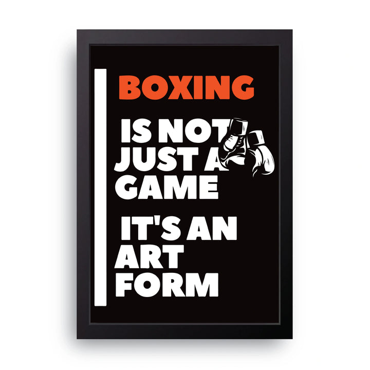 Boxing Art Form Frame