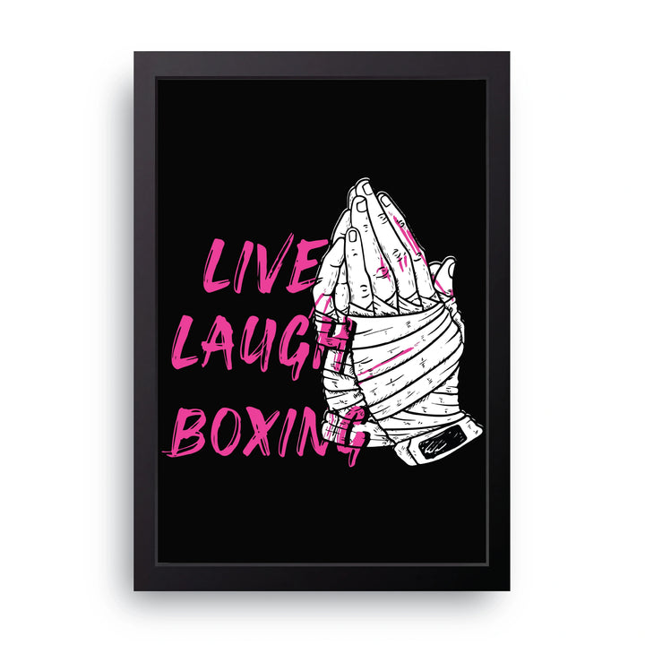 Live Laugh Boxing Frame