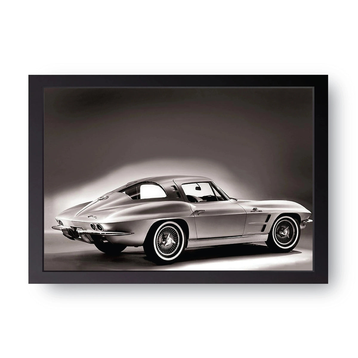Silver Classic Car Frame