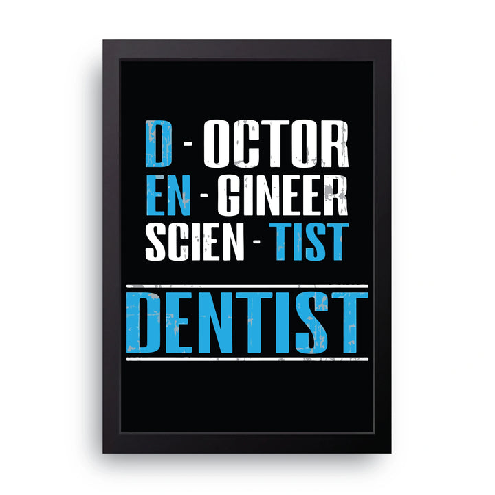 Dentist Acrostic Frame