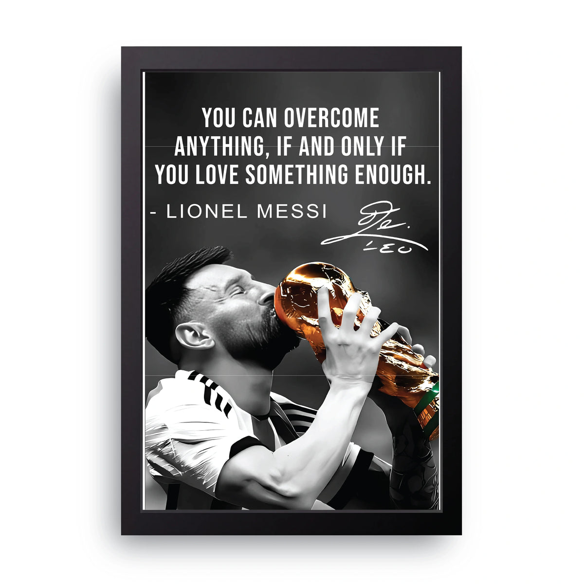Messi Quote Frame