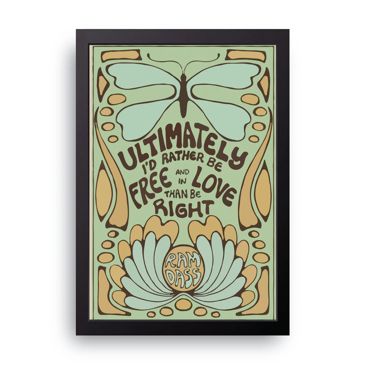 Ram Dass Quote Frame