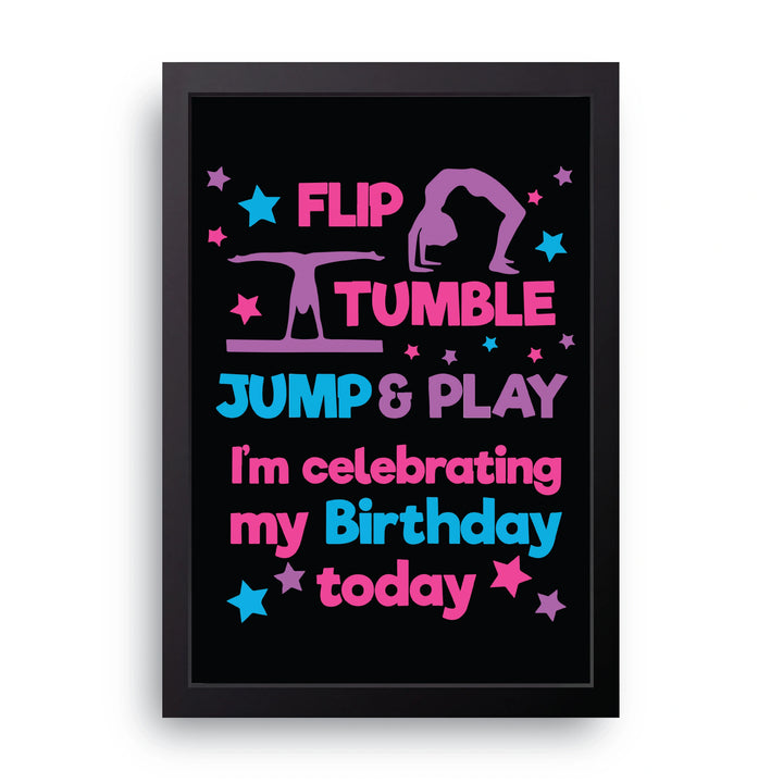 Gymnastics Birthday Frame