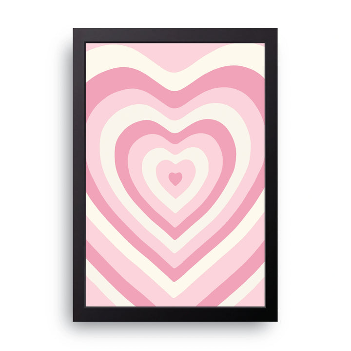 Pink Heart Waves Frame