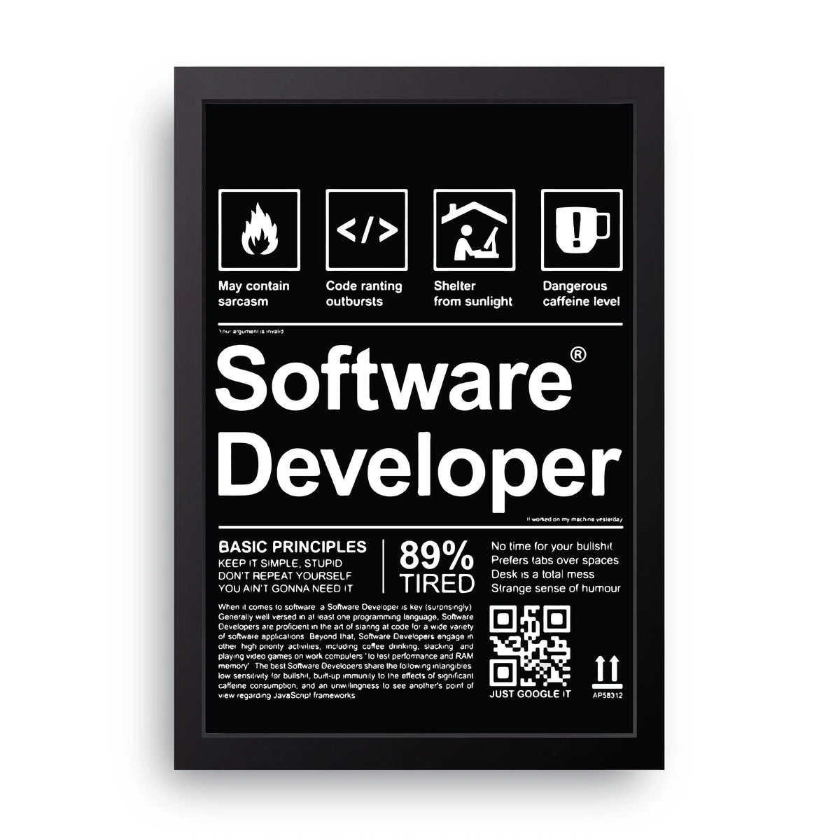 Software Developer Frame
