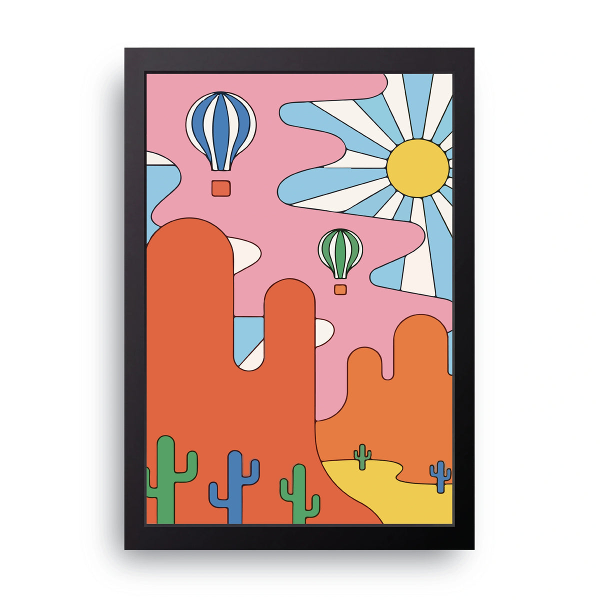 Desert Balloons Frame
