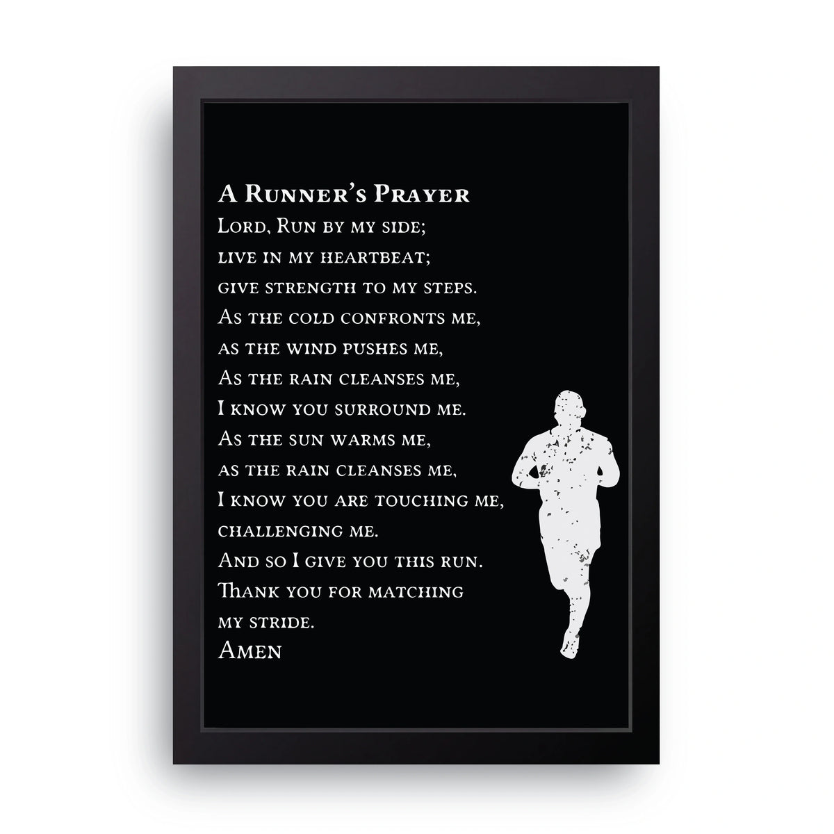 Runner's Prayer Frame