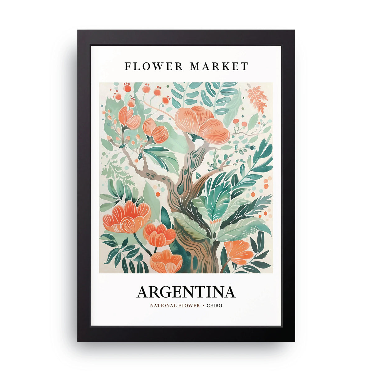 Argentina Flower Market Frame
