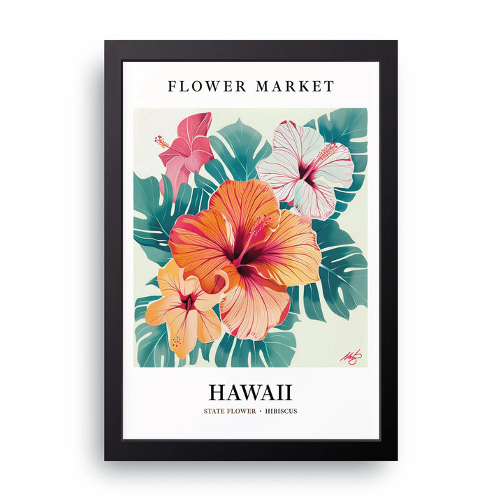 Hawaii Flower Market Frame