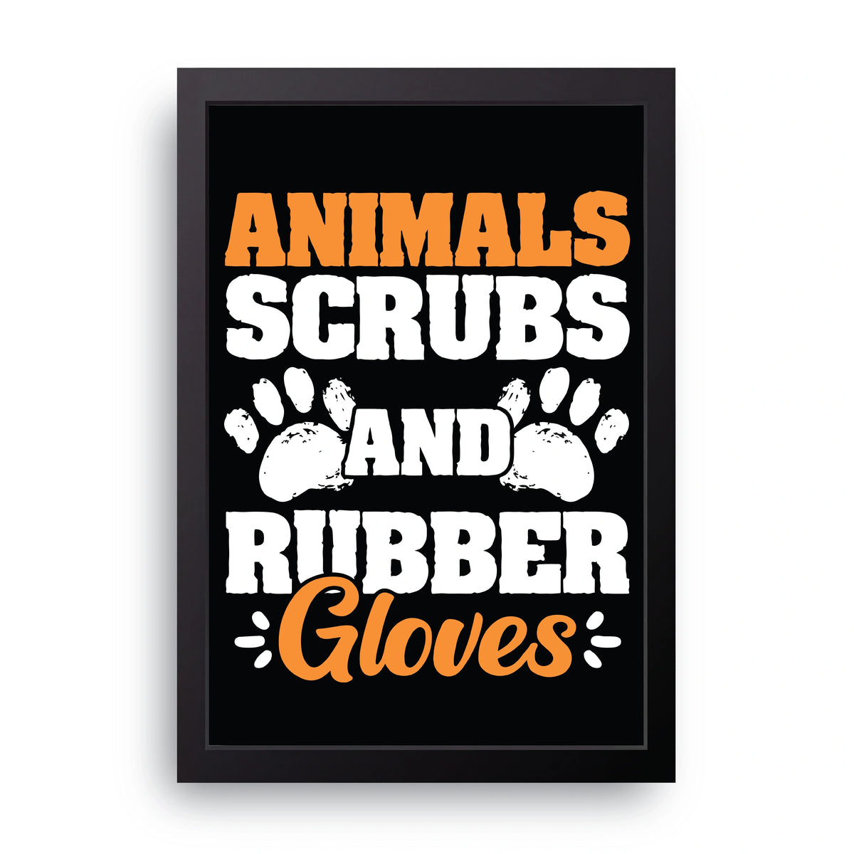Scrubs And Gloves Frame