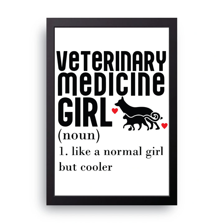 Vet Medicine Girl Frame