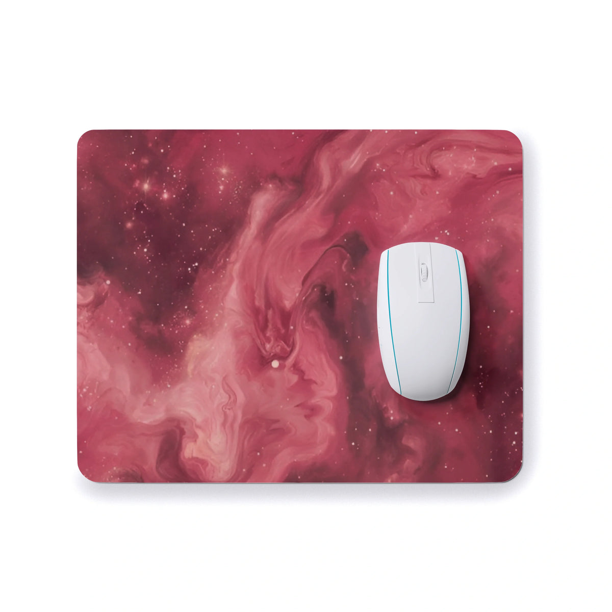 Red Galaxy Mouse Pad