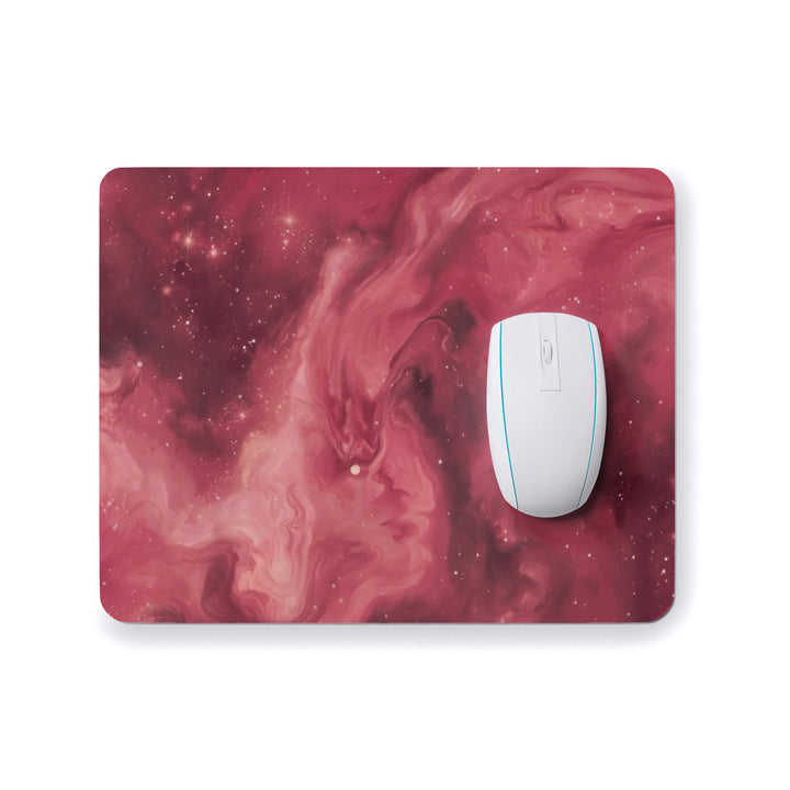 Red Galaxy Mouse Pad