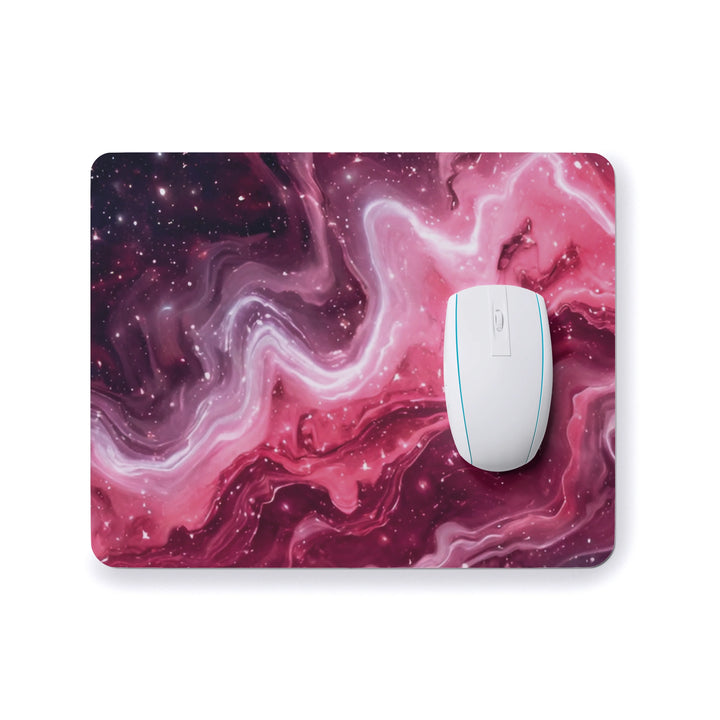 Pink And Purple Galaxy Mouse Pad