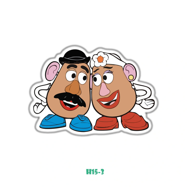 Mr. Potato Head and Mrs. potato head
