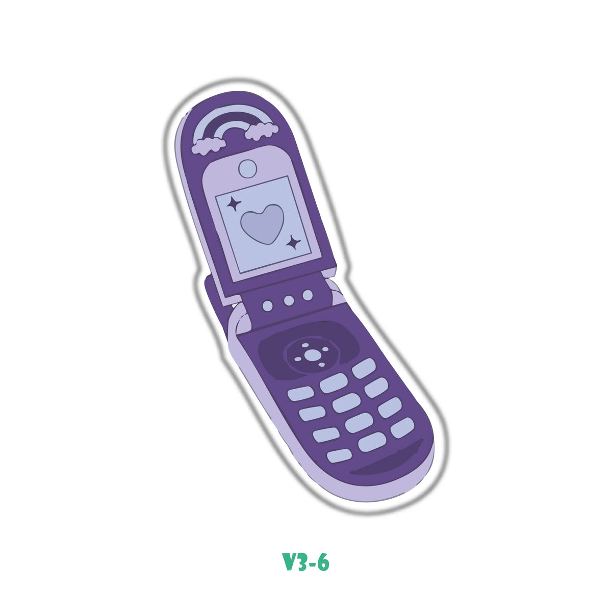 PURPLE FLIP PHONE